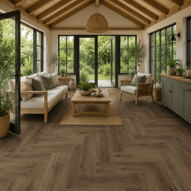 Balta Aspire Herringbone Country Oak 10 