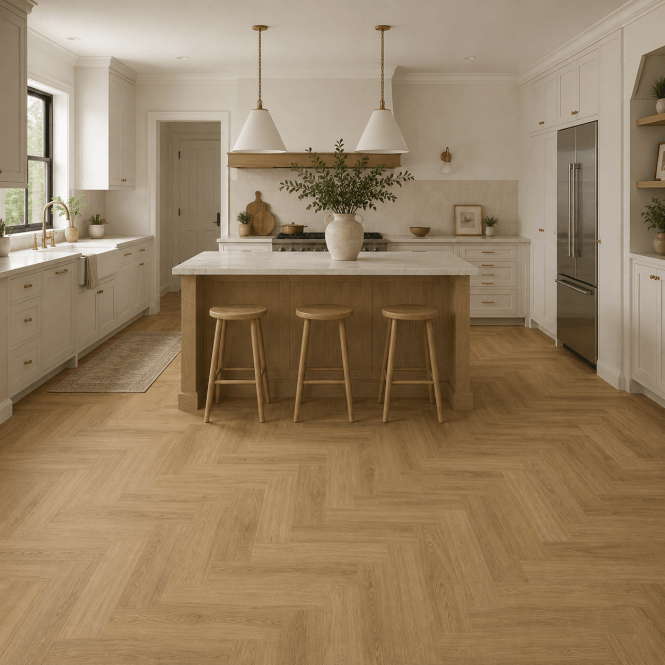Balta Aspire Herringbone Dryback Classical Oak 07 