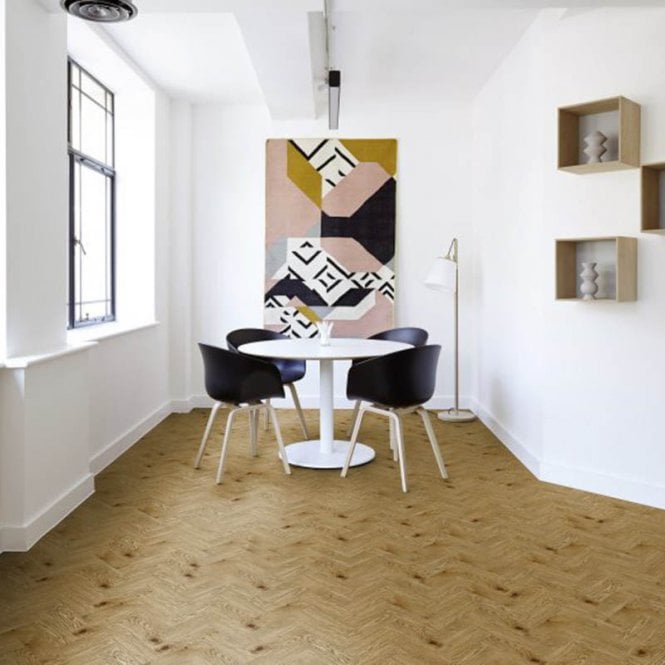 Luvanto Country Oak Herringbone -  Luxury Vinyl Tiles | QAF-DES-01