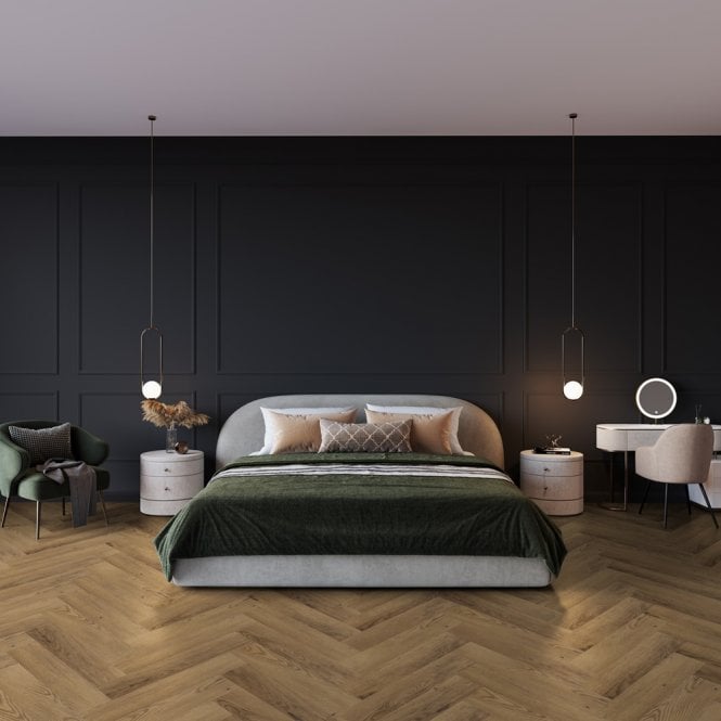 Luvanto Craftsman Sherwood Oak QAF-CKH-05 Click Herringbone 