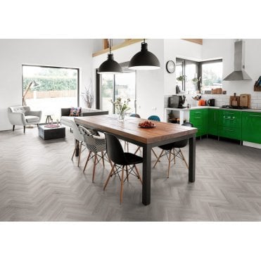 Design Traditional Herringbone Pearl Oak QAF-DES-06 Luvanto