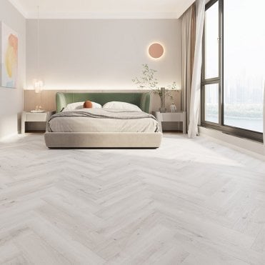 Alva Herringbone Pewter Light Oak