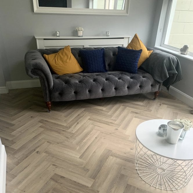 Lignum Fusion Premium - Greige Oak Herringbone