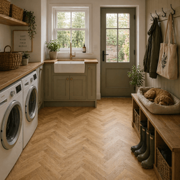 Mosaic Dryback Brushed Oak Abingdon Flooring