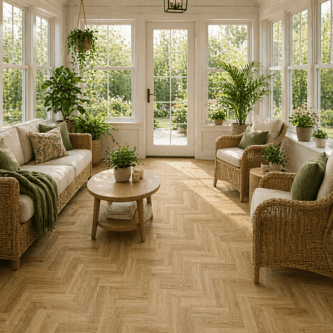Abingdon Flooring Mosaic Dryback Weathered Cedar 