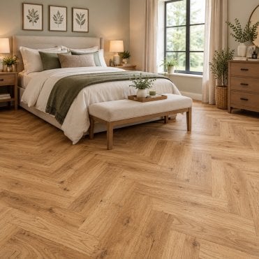 Natures Own 14/3 Herringbone Chic Brushed & Smoked UV Lacquered Carpet Line Direct