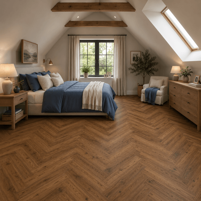 Abingdon Flooring Simply Nature 12/2 Herringbone Antique Oak 