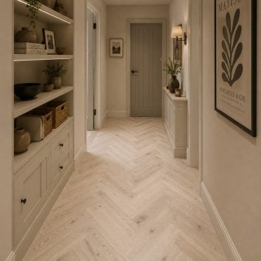 Simply Nature 14/3 Herringbone Latte Abingdon Flooring