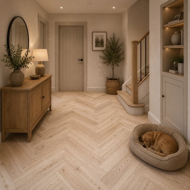 Abingdon Flooring Simply Nature 14/3 Herringbone Natural 
